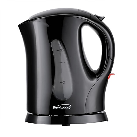 Brentwood 4 Cup 900 Watt Cordless Electric Tea Kettle in Black With  Removable Mesh Filter