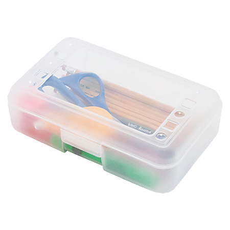 Clear deals pencil box