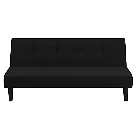 Lifestyle Solutions Serta Lilia Convertible Sofa, Black