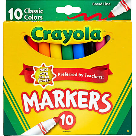 Crayola Classic Thin Line Markers 10pc