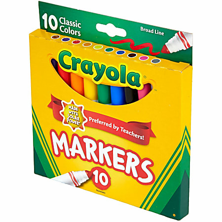 Crayola Washable Markers Conical Tip 8 Tropical Colors