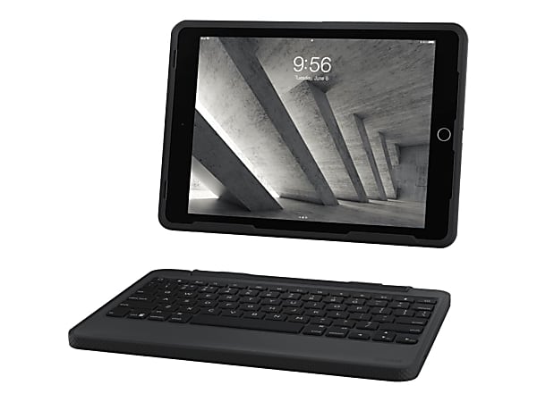 ZAGG Rugged Book Keyboard/Cover Case (Folio) for 9.7" Apple iPad Air 2, iPad Air, iPad Pro Tablet - Black - A97RGKBB0