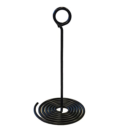 Azar Displays Spiral-Base Card Holders, 5"H x 3"W x 3"D, Clear, Pack Of 10 Holders