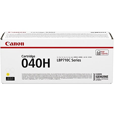Canon CRG 040HYEL Original High Yield Laser Toner Cartridge Yellow 