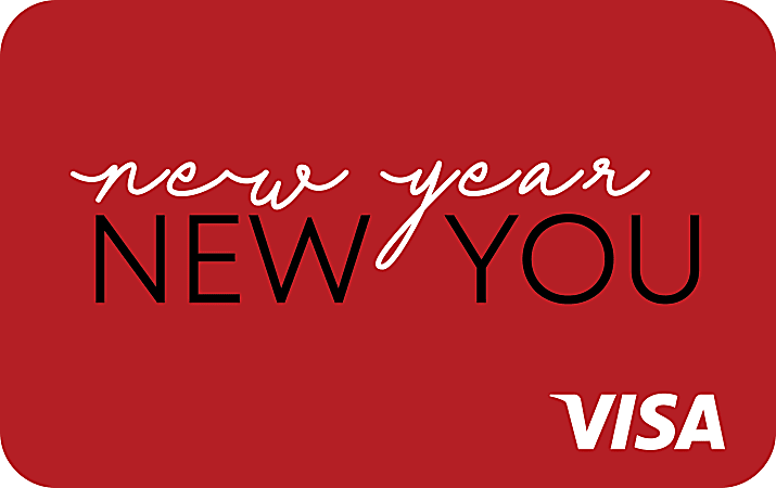 New Year New You Prepaid Virtual Visa, $15.00
