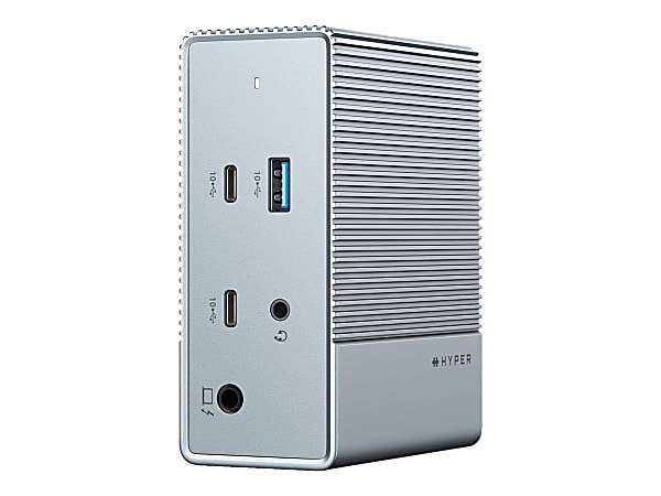 HyperDrive GEN2 Docking Station, 1-7/10”H x 4-2/10”W x 3-1/2”D, Gray