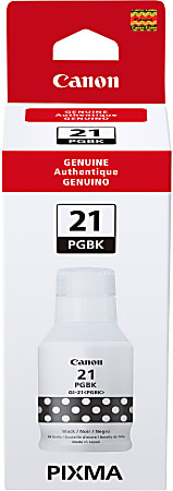 Canon® GI-21 Black Ink Cartridge, 4526C001