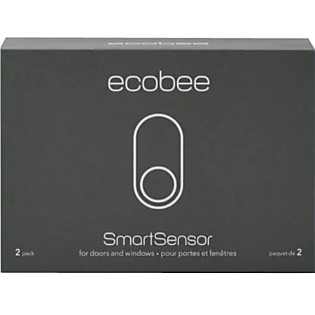 ecobee SmartSensor for doors and windows 2-pack - Window Mount for Door, Security, Drawer, Cabinet, Safe, Entryway, School, Security, Home2 Pack