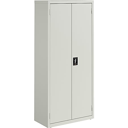 Lorell Fortress Series Slimline Storage Cabinet - 30"x 15" Depth x 66" - 4x Shelf(ves) - 720 lb Load Capacity - 69830LGY