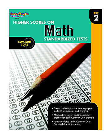 Steck-Vaughn Higher Scores On Standardized Tests For Math Workbook, Grade 2