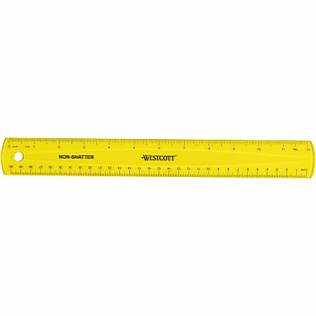 Westcott Stainless Steel Ruler 12 30cm - Office Depot