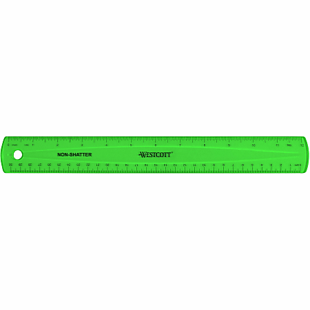 Zonon 100 Pcs 12 Inch Plastic Ruler Assorted Colors Ruler with Centimeters  Millimeter and Inches Shatterproof Rulers Bulk for Classroom School Home