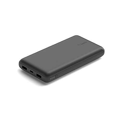 Belkin USB-C Portable Charger 20,000 mAh, 20K Power Bank With 1 USB-C Port and 2 USB-A Ports & Included USB-C to USB-A Cable, Black