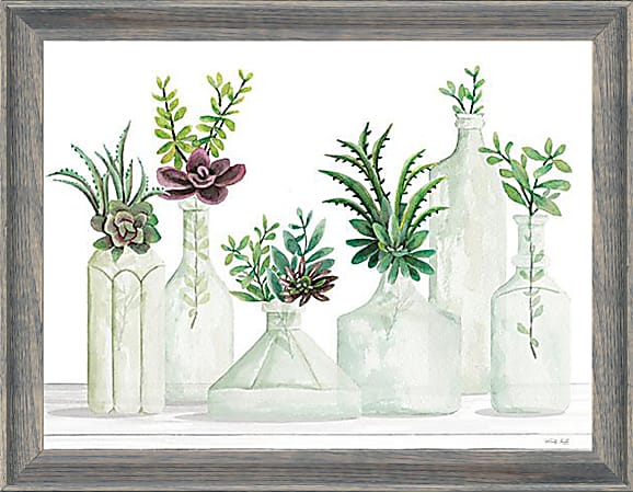 Timeless Frames® Alexis Frame Botanical Art, 16” x 12”, Bottles In Greenery II