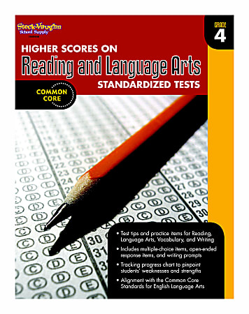 Steck-Vaughn Higher Scores On Standardized Tests For Reading And Language Arts Workbook, Grade 4