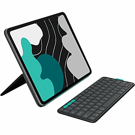 Logitech Flip Folio, Keyboard Case for iPad Pro 13-inch (M4) & iPad Air 13-inch (M2 & M3) (2024, 2025), Graphite, 920013367
