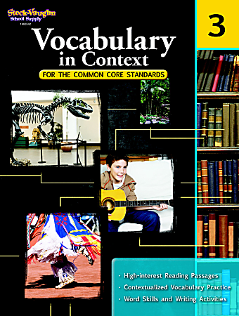 Steck-Vaughn Vocabulary In Context For The Common Core Standards Workbook, Grade 3