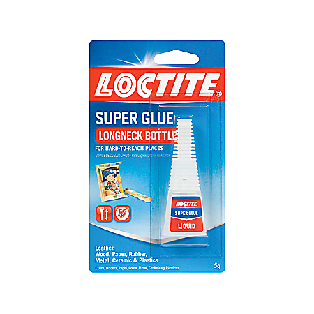 Loctite Long Neck Liquid Super Glue, 0.18 Oz, Clear