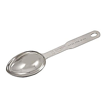 Vollrath Oval Measuring Spoon, 1/4 Cup, Silver
