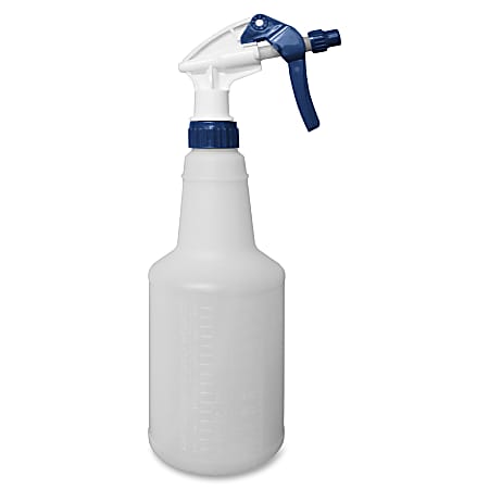 Impact Trigger Sprayer Bottle - 8.13" Hose - Adjustable Nozzle - 3 / Pack - Blue, White