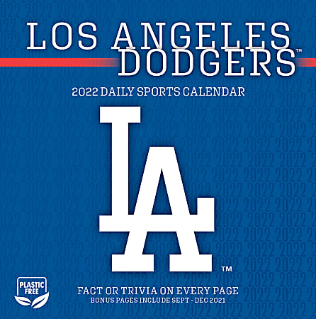 Dodgers Calendar Schedule 2022 Lang Daily Calendar La Dodgers 2022 - Office Depot