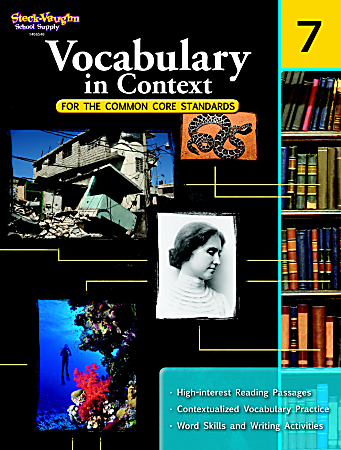 Steck-Vaughn Vocabulary In Context For The Common Core Standards Workbook, Grade 7