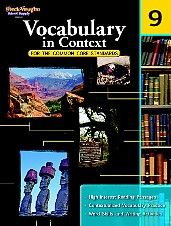 Steck-Vaughn Vocabulary In Context For The Common Core Standards Workbook, Grade 9