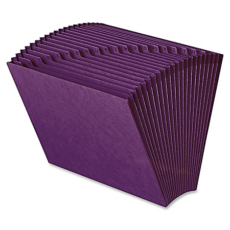 Smead® Expanding A-Z Files Without Flap, Letter Size, 7/8" Expansion, Purple