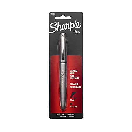 Sharpie® Stainless Steel Fine-Point Permanent Marker, Black