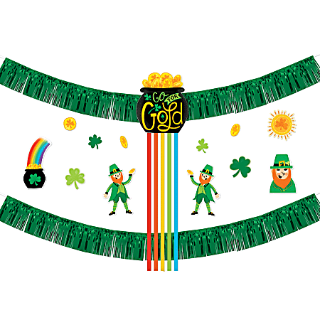 Amscan 244289 St. Patrick's Day Leprechaun Wall Decorating Kit