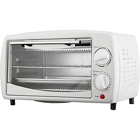 2-Slice Toaster Oven with 15-Min Timer & Temperature Controls