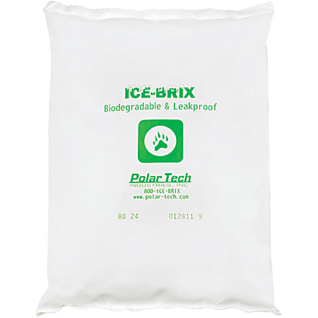 Ice-Brix™ Cold Packs, 24 Oz, 8"H x 6"W x 1 1/4"D, White, Case Of 24