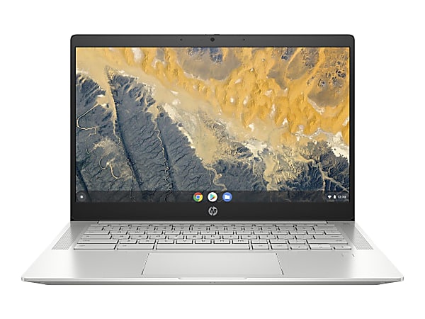 HP Pro c640 Chromebook Enterprise - Intel Core i5 10310U / 1.7 GHz - Chrome OS (with Chrome Enterprise Upgrade) - UHD Graphics - 16 GB RAM - 128 GB eMMC - 14" IPS 1920 x 1080 (Full HD) - Wi-Fi 6 - pike silver aluminum - kbd: US