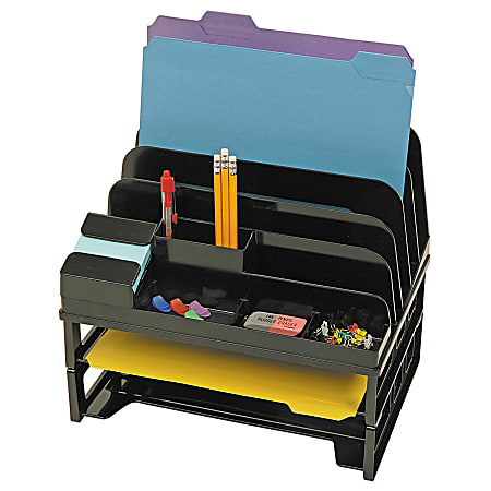 OIC® Incline Desktop Sorter, Black