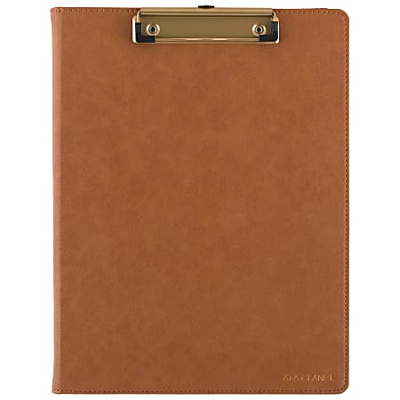AT-A-GLANCE® Signature Collection Clipboard with 2026 Monthly Planner, Brown, Large, 8" x 11"