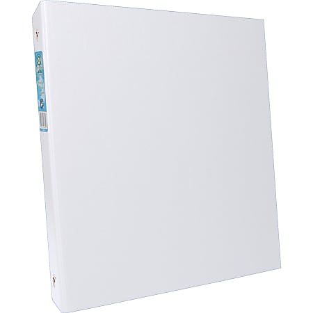 Aurora EarthView Organization 3-Ring Binder, 1/2" Round Rings, 39% Recycled, White