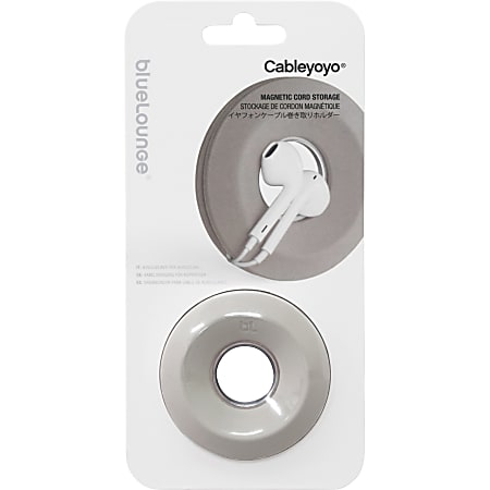Bluelounge Cableyoyo Earbud and Cable Organizer - Cable Spool - Light Gray - 1 Pack