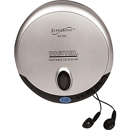 Supersonic SC-251 0 Byte CD Player - Silver - CD-DA