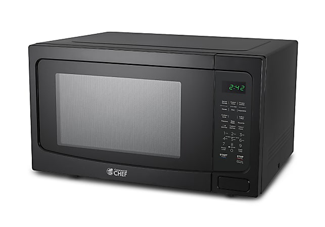 Commercial Chef 1.6 Cu. Ft. Countertop Microwave Oven, Black