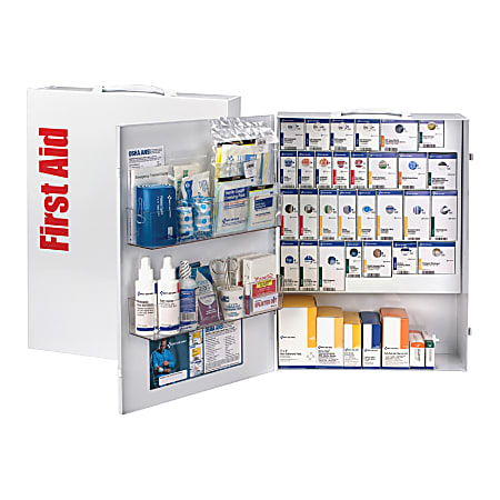 First Aid Only XL SmartCompliance First Aid Cabinet, 17"H x 5 3/4"W x 22 1/2"D, White