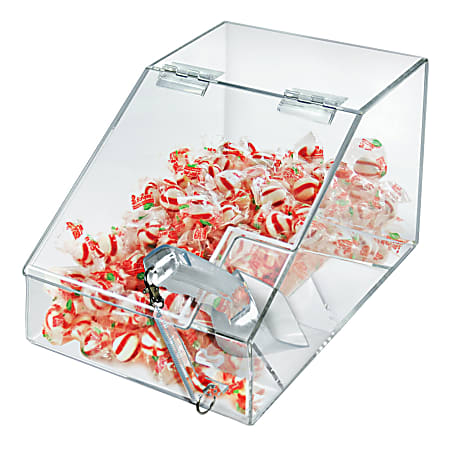 Azar Displays Candy Bin With Scoop, 1.5 Gallons, Clear