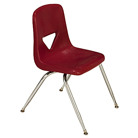Scholar Craft™ 120 Series Student Stacking Chairs, Large, 30 1/2"H x 20"W x 22 1/2"D, Burgundy, Set Of 5