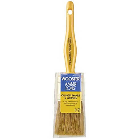 Wooster Paint Brushes, 1", Amber Fog/Yellow, Pack Of 24 Brushes