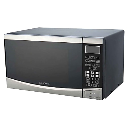 West Bend 0.9 Cu. Ft. 900W Microwave Oven, Silver