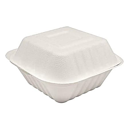 Styrofoam Clamshell Takeout Container for Single Meal