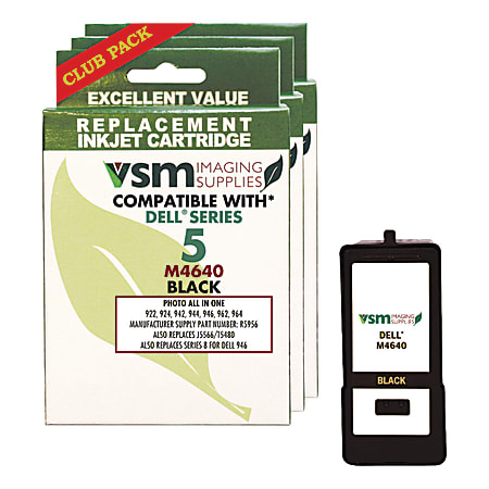 VSM VSMM4640-3PK Remanufactured Black Ink Cartridge Replacement For Dell™ M4640 / 310-5368, Pack Of 3