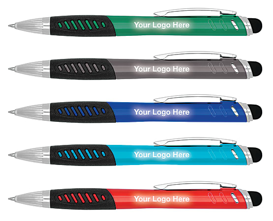Custom Promotional Light-Up Stylus Twist Pen