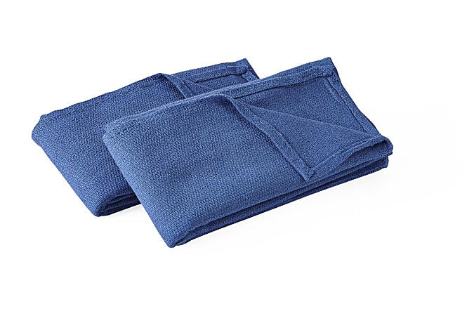 Medline Sterile Disposable Surgical Towels, Standard, 27" x 17", Blue, 2 Towels Per Pack, Case Of 40 Packs