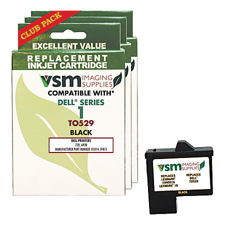 VSM VSMT0529-3PK (Dell™ T0529) Remanufactured Black Ink Cartridges, Pack Of 3