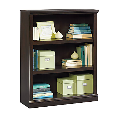 Sauder&reg; Select 44"H 3-Shelf Bookcase, Jamocha Wood